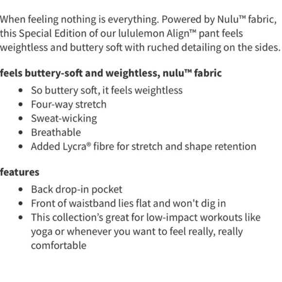 Lululemon Athletica Align High Rise Legging Pant Ruched Cayenne Size 6 - Picture 4 of 4